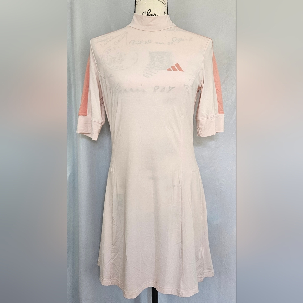 Adidas Light Pink Long Sleeve Tennis Dress & Shorts Set NWT